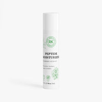 Peptide moisturizer bottle with RK logo on a white background